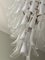 Lámpara de araña grande de cristal de Murano blanco al estilo de Mazzega, Imagen 16