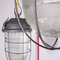 Industrial Caged Hanging Lamp with Original Glass, 1960s 2