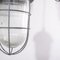 Industrial Caged Hanging Lamp with Original Glass, 1960s 9