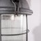 Lampe à Suspension Cage Industrielle avec Verre d'Origine, 1960s 5