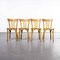 Bentwood Model 1369 Bistro Dining Chairs from Baumann, 1950s, Set of 4 1