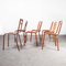 Red Metal Outdoor Harlequin Chairs by Tolix, 1950s, Set of 7 11