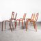Rote Metall Harlequin Stühle für Außenbereich von Tolix, 1950er, 7er Set 11