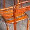 Rote Metall Harlequin Stühle für Außenbereich von Tolix, 1950er, 7er Set 2