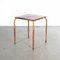French Red Metal Model 836.3 Garden Table, 1950s 1