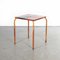 French Red Metal Model 836.3 Garden Table, 1950s, Image 1