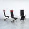 Postmodern Dutch Black & Red Dining Chair 6