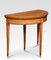 Satinwood Demilune Card Table 5