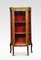 Walnut Bow Fronted Display Cabinet 1