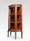 Walnut Bow Fronted Display Cabinet 8