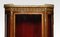 Walnut Bow Fronted Display Cabinet 2