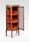 Walnut Bow Fronted Display Cabinet 6