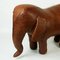 Poggiapiedi vintage a forma di elefante in pelle marrone di Dimitri Omersa per Abercrombie & Fitch, Immagine 9
