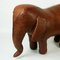 Vintage Brown Leather Elephant Footstool by Dimitri Omersa for Abercrombie & Fitch 9