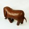 Vintage Brown Leather Elephant Footstool by Dimitri Omersa for Abercrombie & Fitch, Image 5