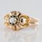 French Diamond 18 Karat Yellow Gold Ring, 1950s 3