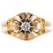 French Diamond 18 Karat Yellow Gold Ring, 1950s 1