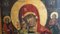 Das antike Bild der Gottesmutter von Pskov-Pechersk, Zärtlichkeit, Russland, Spätes 18. Jh 3
