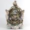 Porcelain Watch Set with Candelabras from Sitzendorf, 1880, Set of 3 6