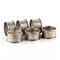 English Silver Napkin Rings Set with Original Case, Set of 7 5