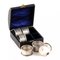 English Silver Napkin Rings Set with Original Case, Set of 7 6