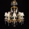 Rococo Chandelier in Brass, Image 1