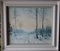 Balunin Mikhail Abramovich, Winter in the Village, Russia, Late 19th-century, Watercolor on Paper, Framed 1