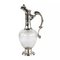 French Wine Jug in Glass and Silver 1