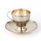 Silver 84 Coffee Cup and Saucer, Moscow, Russia, 1864, Set of 2, Image 1