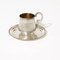 Russische silberne Tasse und Untertasse 1