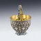 Russian Silver Sugar Bowl Decorated with Cloisonne Enamel, Image 4