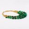 Gold-Plated Metal & Chrysoprase Necklace, Image 4