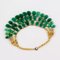 Gold-Plated Metal & Chrysoprase Necklace 3