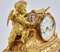 Reloj de repisa de bronce dorado con alegorías de pintura, principios del siglo XX, Imagen 8
