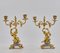 Allegories of Painting Mantel Clock in Gilded Bronze, Early 20th Century, Image 3