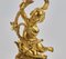 Allegorien der Malerei Kaminuhr aus vergoldeter Bronze, frühes 20. Jh 2