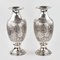 Middle Eastern Amphora-Shaped Silver Vases, Set of 2 3