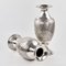 Orientalische Silber Vasen in Amphorenform, 2er Set 6