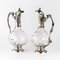 Silver Wine Jugs, Late 19th Century, Set of 2 2