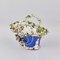 Porzellan Vase-Korb mit geformten Blumen 6