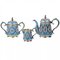 Silver Tea Set by Gustav Klingert, Set of 3 22