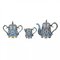 Silver Tea Set by Gustav Klingert, Set of 3, Image 21