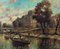 L Liebert, View of Paris from the Seine, 20th Century, Oil on Canvas, Framed 2