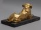 19th Century English Bronze Mastiff Dog Figure on a Stone Stand 6