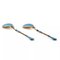 Silver Spoons with Enamel, Set of 2, Image 4