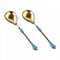 Silver Spoons with Enamel, Set of 2 3