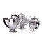 Art Deco Style Silver Tea and Coffee Set, Set of 4 2