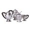 Art Deco Style Silver Tea and Coffee Set, Set of 4 1