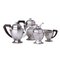 Silbernes Tee- und Kaffeeservice im Art Deco Stil, 4 . Set 1
