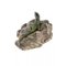Miniatur Bronze Eidechse auf einem Stein 5